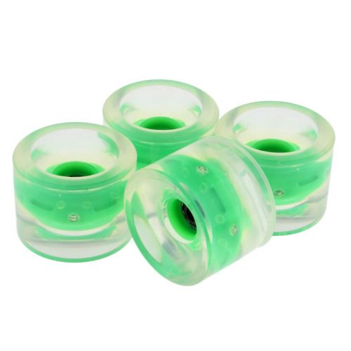  Prettyia 4PCS Light Up Longboard Wheels with 4pcs Magnetic Core Glow at The Night Cruiser Skateboarding Sliding Mountain Downhill Street