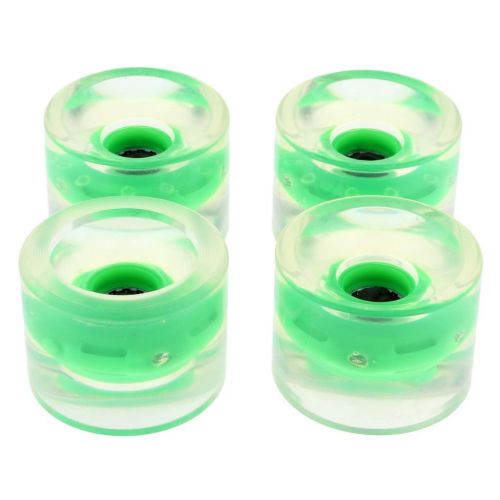  Prettyia 4PCS Light Up Longboard Wheels with 4pcs Magnetic Core Glow at The Night Cruiser Skateboarding Sliding Mountain Downhill Street