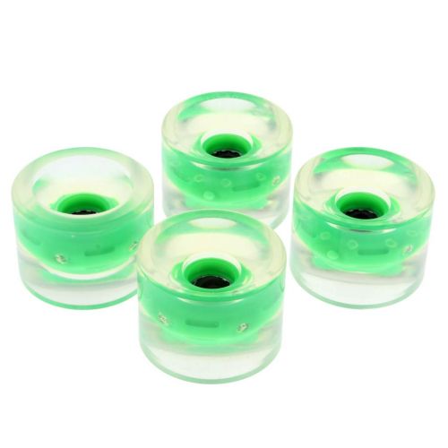  Prettyia 4PCS Light Up Longboard Wheels with 4pcs Magnetic Core Glow at The Night Cruiser Skateboarding Sliding Mountain Downhill Street