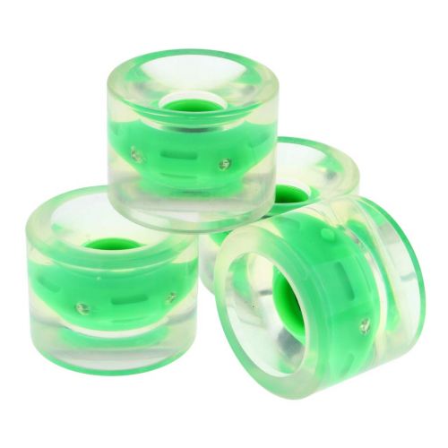  Prettyia 4PCS Light Up Longboard Wheels with 4pcs Magnetic Core Glow at The Night Cruiser Skateboarding Sliding Mountain Downhill Street