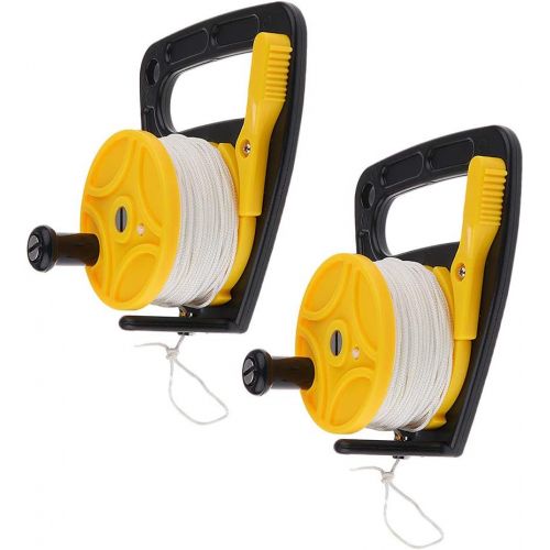  [아마존베스트]Prettyia 2-Pack SMB Dive Reel 150ft Strong Nylon Line, Wreck Scuba Diving Divers Kayak Anchor Equipment