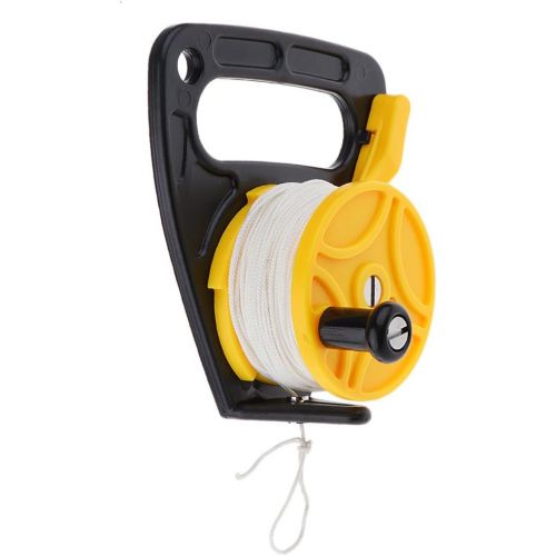  [아마존베스트]Prettyia 2-Pack SMB Dive Reel 150ft Strong Nylon Line, Wreck Scuba Diving Divers Kayak Anchor Equipment