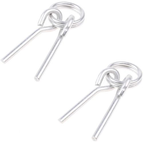  Prettyia 2Pcs Aluminum Alloy Lightweight Ring & Pin Camping Tent Pole Awning Repair