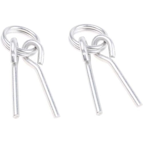  Prettyia 2Pcs Aluminum Alloy Lightweight Ring & Pin Camping Tent Pole Awning Repair