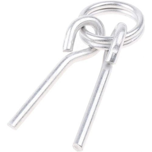  Prettyia Pole end Rings with 2 Pins - Aluminum Alloy fits Inside Tent Awning Poles