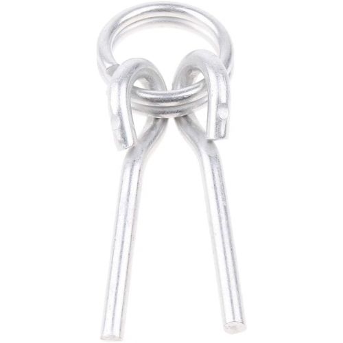  Prettyia Pole end Rings with 2 Pins - Aluminum Alloy fits Inside Tent Awning Poles