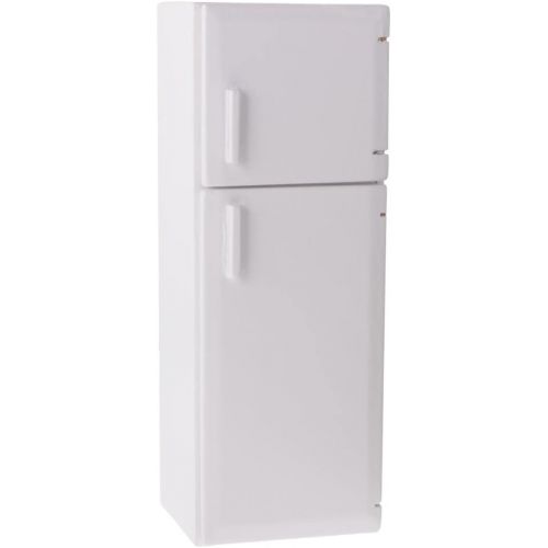  Prettyia White Wooden Refrigerator Fridge Freezer Dolls House Mini Decor 1/12 Scale