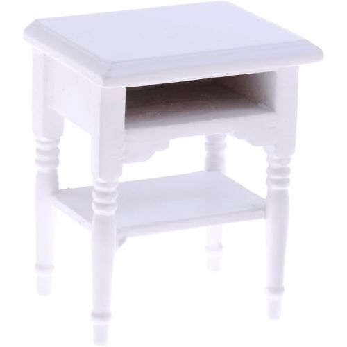  Prettyia 1/12 Dollhouse Miniature Furniture Bedroom Bedside Table Nightstand Cabinet