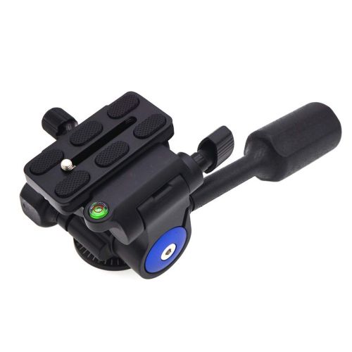  Prettyia Video Camera Tripod Action Fluid Drag Pan Head Compatible with Canon Nikon Sony Pentax DSLR Camera Camcorder Shooting Filming