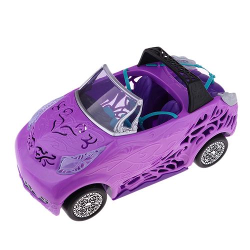  Prettyia Fashion Doll Travel Car Model Purple Doll Vehicle for Monster High Dolls Accessory