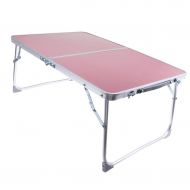 Prettyia Aluminum Camping Folding Table Breakfast Serving Bed Tray Portable Picnic Table