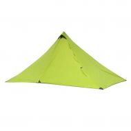 Prettyia Ultralight Pyramid Tent Camping Trekking Pole Tent Waterproof Backpacking Travel Beach Outdoors