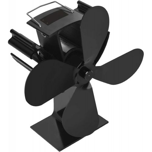  Prettyia Heat Powered Low Profile Mini Stove Fan for Wood Log Burner Fireplace Burner