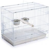 Prevue Hendryx Travel Bird Cage 1305 White, 20-Inch by 12-1/2-Inch by 15-1/2-Inch