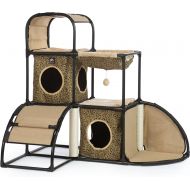 Prevue Pet Products Catville Townhome, Leopard Print