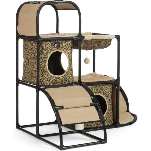  Prevue Pet Products Catville Townhome, Leopard Print