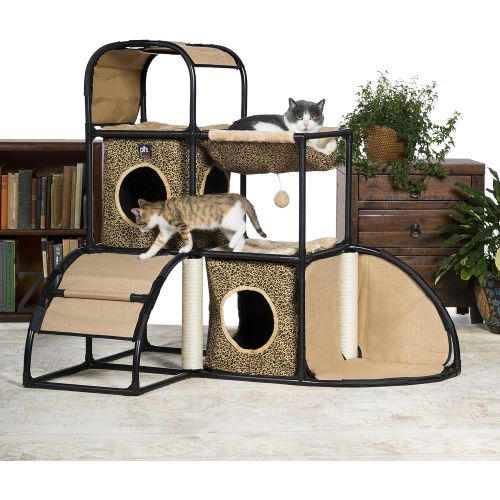  Prevue Pet Products Catville Townhome, Leopard Print