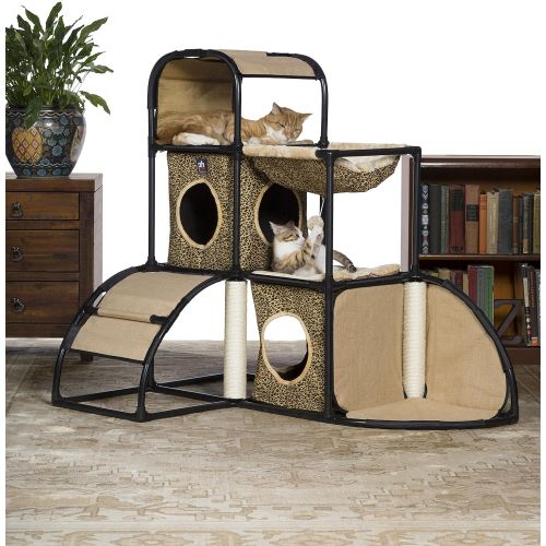  Prevue Pet Products Catville Townhome, Leopard Print