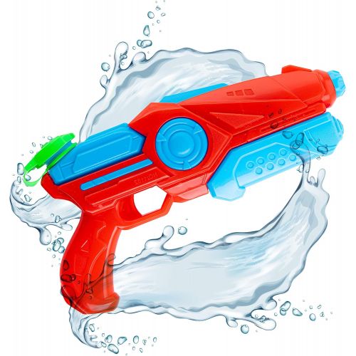  Prextex Pack of 4 Plastic Water Blaster Soaker Squirt Guns for Water Fighting Summer Pool Beach Toy for Kids