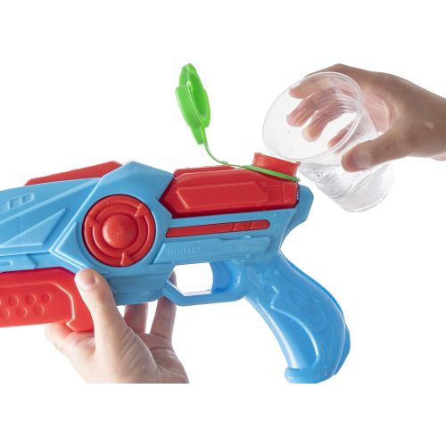  Prextex Pack of 4 Plastic Water Blaster Soaker Squirt Guns for Water Fighting Summer Pool Beach Toy for Kids