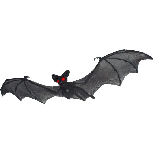  Prextex Halloween Decor Set of 3 Realistic Looking Spooky Nylon Hanging Bats for Best Halloween Decoration