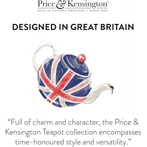  Price & Kensington - Teekanne mit Deckel - Farbe: pink / rosa - typisch englische Teekanne - 6 Tassen