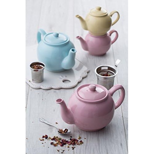  Price & Kensington - Teekanne mit Deckel - Farbe: Pastell Blau - typisch englische Teekanne - 2 Tassen
