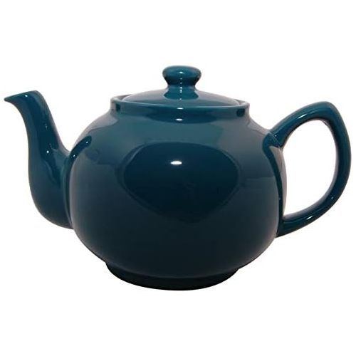  Price & Kensington, 6 Tassen Teekanne, Steingut, dunkelblau, glanzend