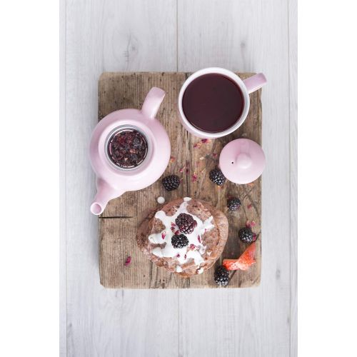  Price & Kensington - Teekanne mit Deckel - Farbe: Pastel Pink, Rosa - typisch englische Teekanne - 2 Tassen