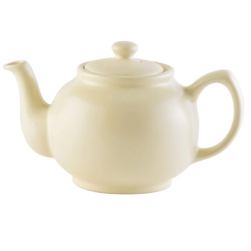 Price & Kensington - Teekanne mit Deckel - klassische englische Teekanne - Cream /Beige - 6 Tassen