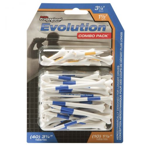  Pride 1-12" & 3-14" Evolution PTS Golf Tee Combo - 50 Pack