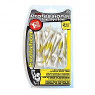 Pride Evolution Plastic PTS 2-3/4" Pack of 30 Golf Tees - White