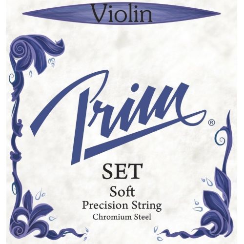  Prim Violin Strings - Set, 4/4, Chromesteel/Steel, Soft, Ball