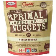 Primal Pet Foods 14 Oz Freeze Dried Venison Cat Food, Medium