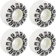 Prime Heritage Gizmos Full Cut White Skateboard Wheels - 54mm 101a (Set of 4)