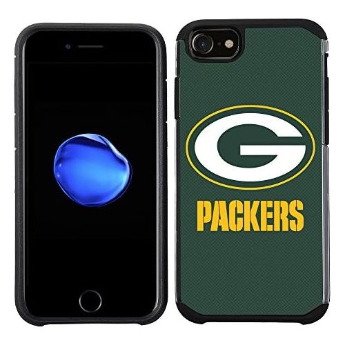  [아마존베스트]Prime Brands Group Cell Phone Case for Apple iPhone 8/ iPhone 7/ iPhone 6S/ iPhone 6 - NFL Licensed Green Bay Packers Textured Solid Color