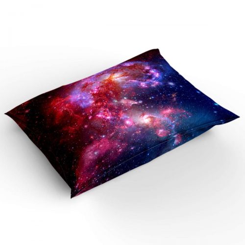  Prime Leader Twin 4 Piece Bedding Set for Girls Boys Children Adult, Outer Space Nebula Duvet Cover Set Ultra Soft and Easy Care Sheet Quilt Sets with Decorative Pillow Covers