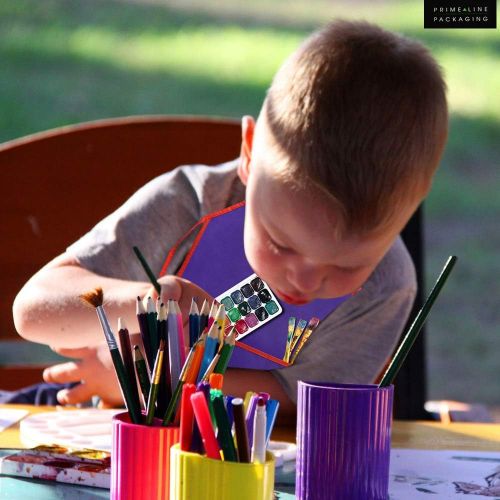  [아마존베스트]12 Pcs. Art Smocks for Toddlers, Childrens Painting Aprons with Pockets for Arts & Crafts, Cooking and DIY Projects Washable Age 2-7 yrs