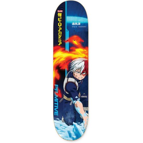  Primitive Skateboarding x My Hero Academia Unisex Shoto Todorki Skateboard Deck 8.125 Blue