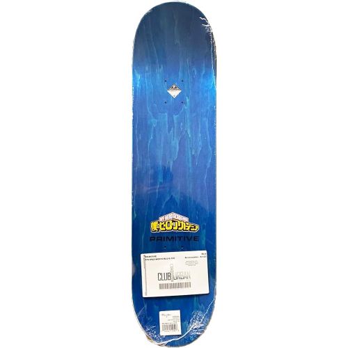  Primitive Skateboarding x My Hero Academia Unisex Shoto Todorki Skateboard Deck 8.125 Blue