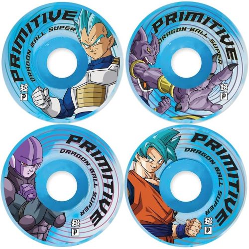  Primitive x Dragon Ball Super Mens DBS2 Survival Team Skateboarding Wheels Blue, PS-21A0022