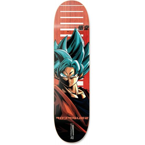  Primitive Rodriguez SSG Goku Skateboard Deck 8 inch Orange