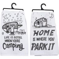 Primitives by Kathy Camper Towel Bundle - Life is Better and Park It