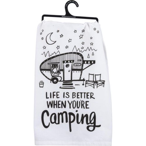  Primitives by Kathy Camper Towel Bundle - Life is Better and Park It