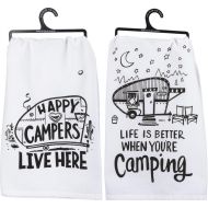 Primitives by Kathy Camper Towel Bundle - Happy Campers and Life is Better