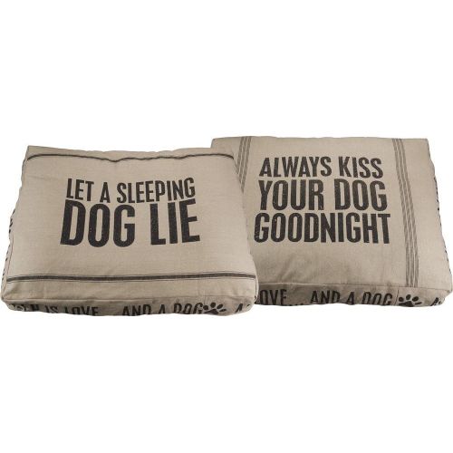  Primitives by Kathy Double-Sided Cotton Kiss GoodnightSleeping Dog Bed, Small