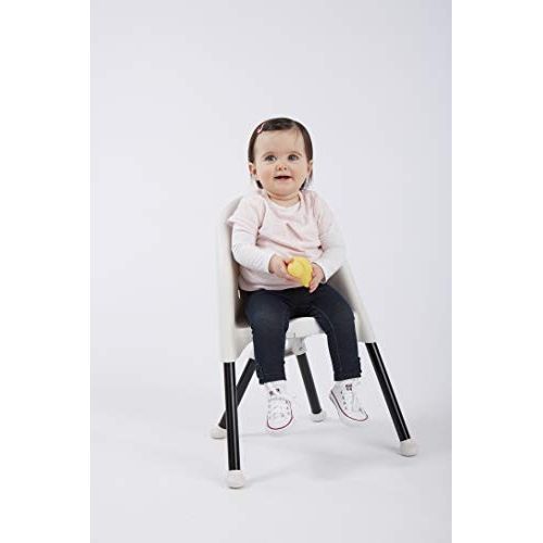  [아마존베스트]Primo Cozy Tot Deluxe Convertible Folding High Chair & Toddler Chair - Black, Black/White