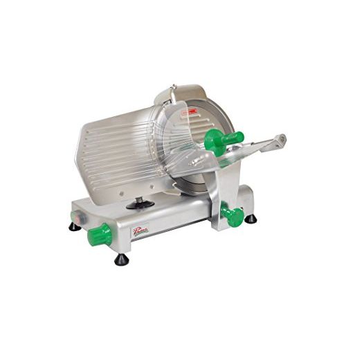  Primo PRIMO PS-10 Anodized Aluminum Meat Slicer, Belt Drive Transmission, 10 Blade, 23-25128 Width x 12-115128 Height x 16-332 Depth