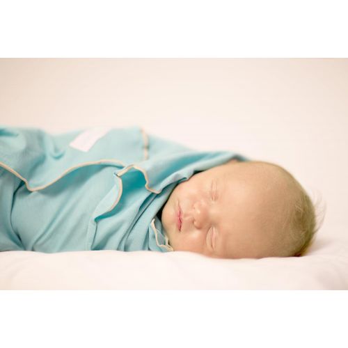  Primo Bebitza Antibacterial Baby Wraps, Teal Green/White