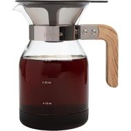 Primula Park Set with Permanent Reusable Removable Filter Coffee Dripper Pour Over Maker Brewer Pot, Borosilicate Glass, Easy to Use and Clean, 36 oz